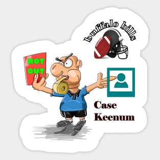 buffalo bills team-Case Keenum Sticker
